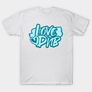 DNB  - Love Heart (Blue) T-Shirt